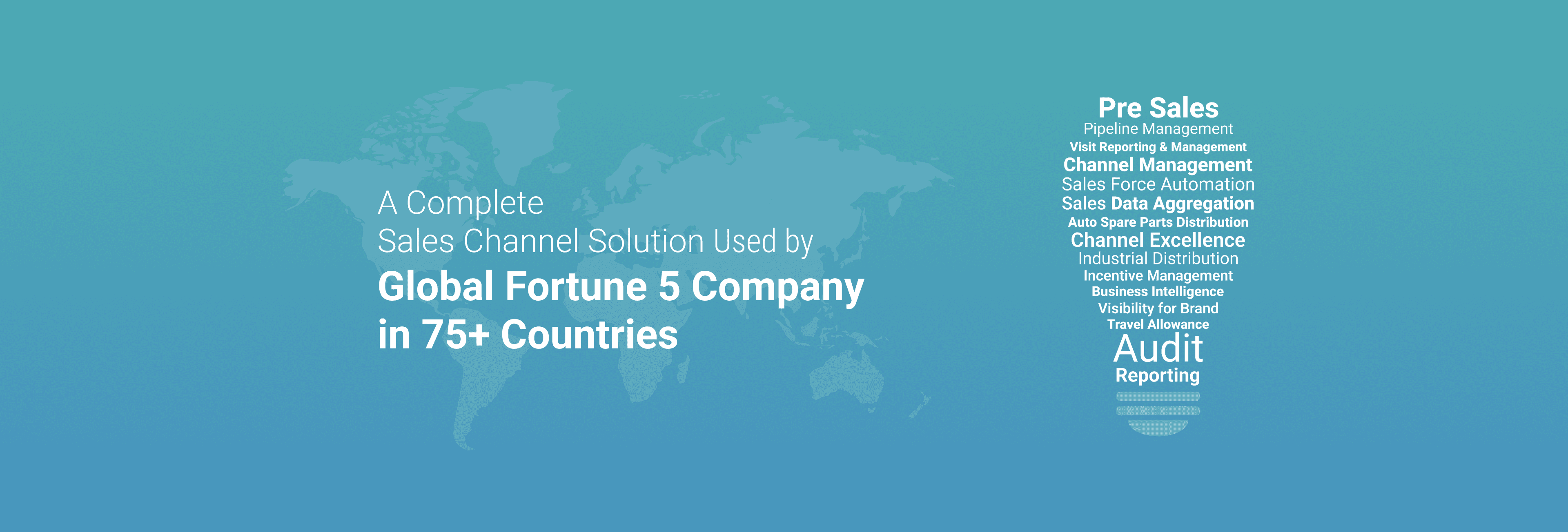 A Complete Sales Channel Solution Used by Global Fortune 5 Company in 75+ Countries.